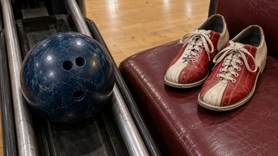 Bowling Ball and Worn Rental Shoes jigsaw puzzle