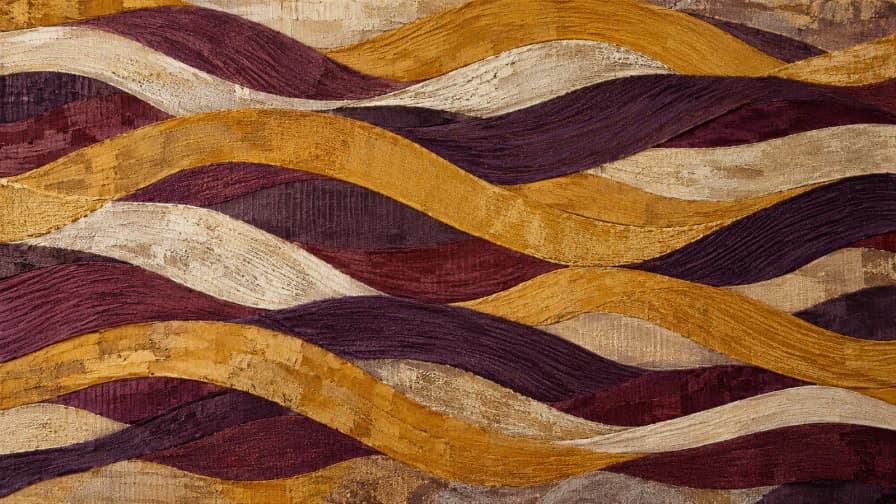 Painted Stripes in Ochre and Plum jigsaw puzzle