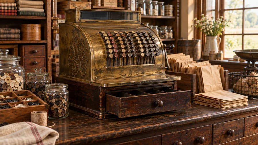Brass Cash Register in a General Store jigsaw puzzle