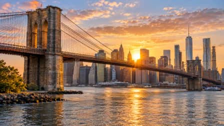 Brooklyn Bridge at Sunrise jigsaw puzzle