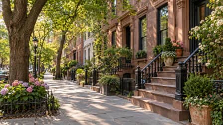 Brownstones in the West Village jigsaw puzzle