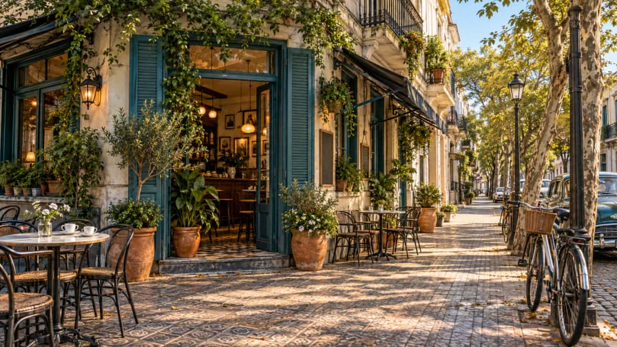 Buenos Aires Corner Cafe jigsaw puzzle preview