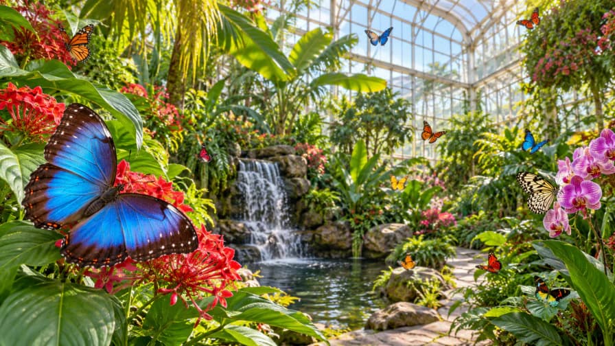 Butterfly House Greenhouse jigsaw puzzle preview