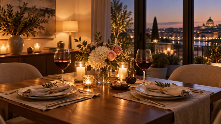 Candlelit Dinner for Two jigsaw puzzle preview