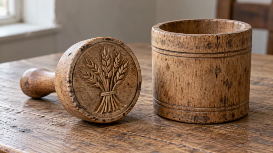 Carved Wooden Butter Stamp and Mold jigsaw puzzle