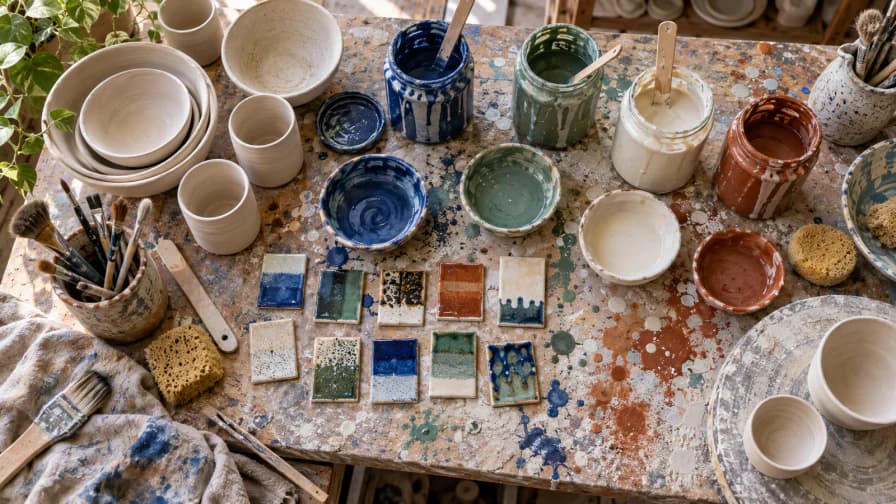 Ceramic Glazing Table jigsaw puzzle preview