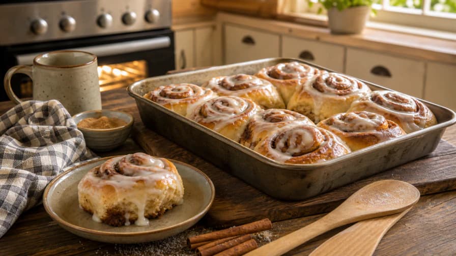 Cinnamon Rolls from the Oven jigsaw puzzle preview
