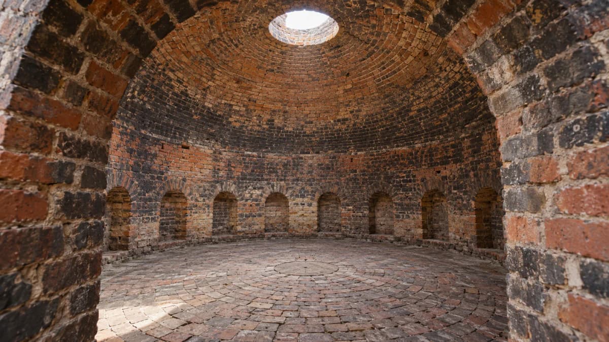 Circular Chamber inside an Old Brick Kiln jigsaw puzzle preview