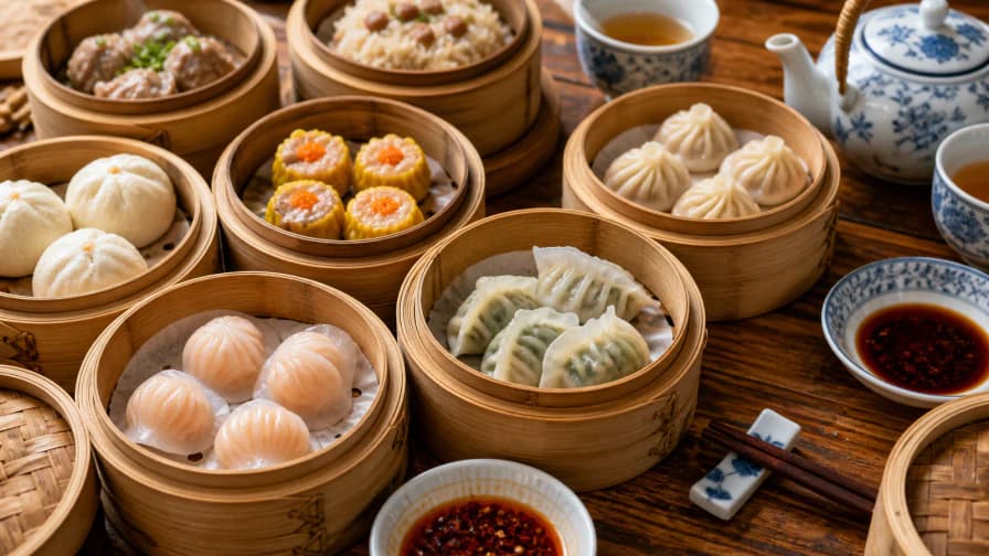 Dim Sum in Bamboo Baskets jigsaw puzzle preview