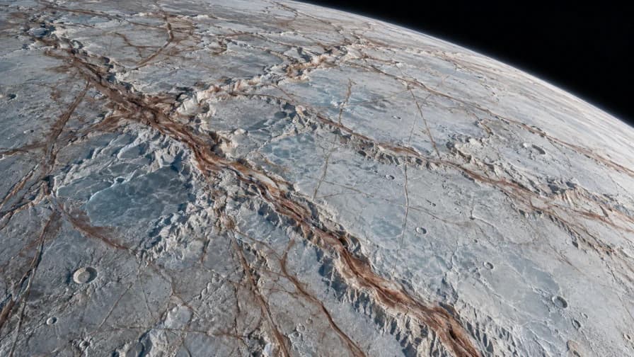 Europa Ice Ridges from Orbit jigsaw puzzle preview