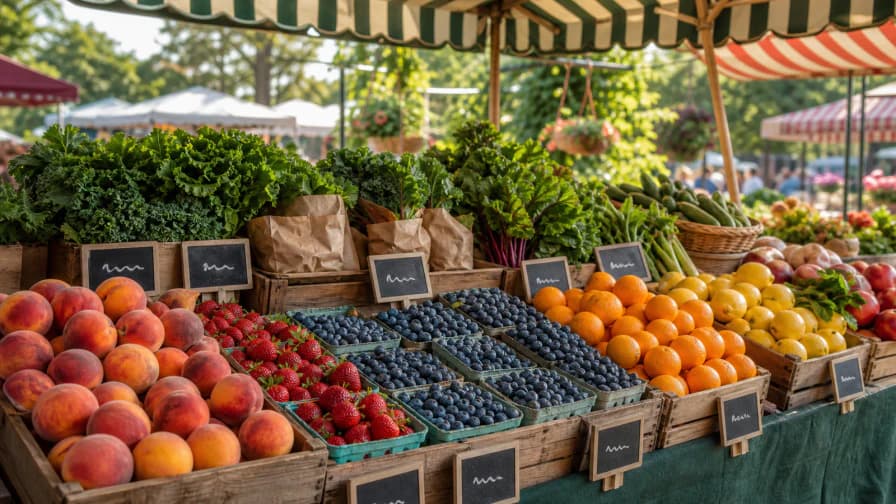 Farmers Market Fruit Stand jigsaw puzzle preview