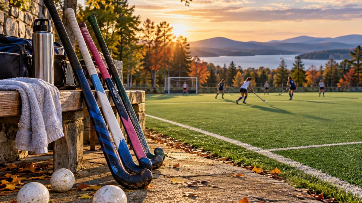 Field Hockey Sticks by the Pitch jigsaw puzzle preview