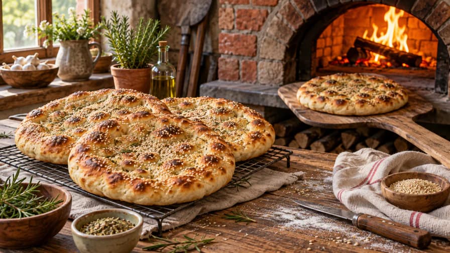 Flatbreads Cooling beside the Oven jigsaw puzzle preview