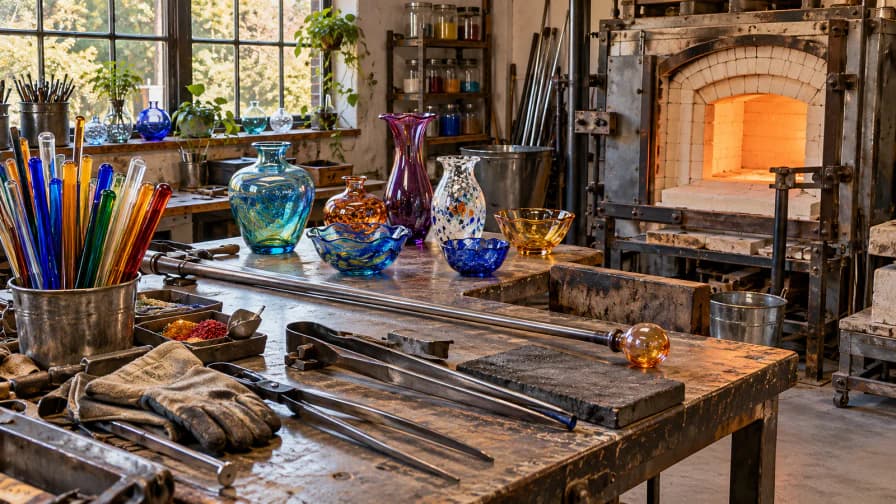 Glassblowing Tools beside a Cooling Kiln jigsaw puzzle preview