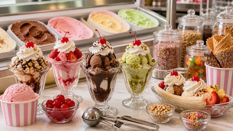 Ice Cream Sundae Counter jigsaw puzzle preview