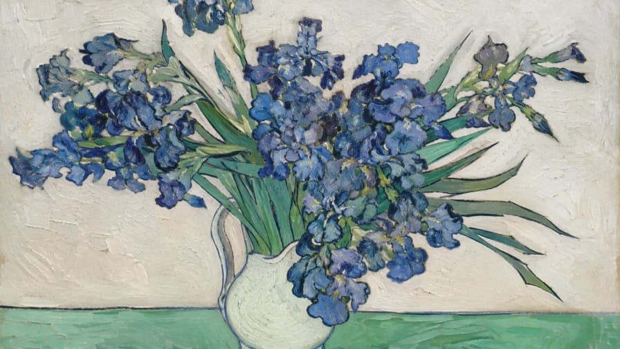 Inspired by Irises by Van Gogh jigsaw puzzle preview
