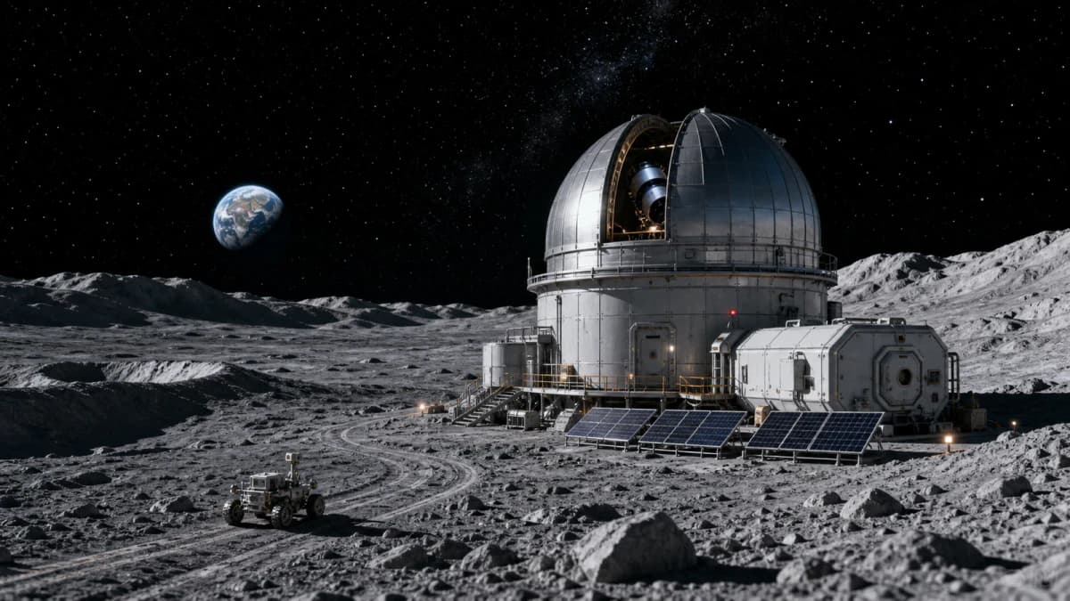 Lunar Observatory at Night jigsaw puzzle preview