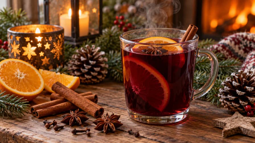 Mulled Wine with Pine Cones jigsaw puzzle preview