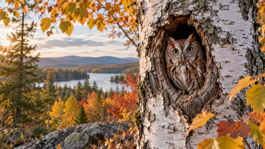Owl in a Hollow Tree jigsaw puzzle preview