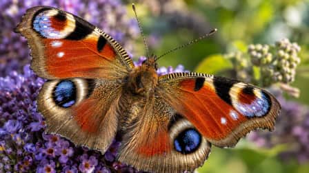Peacock Butterfly Wing Close-Up jigsaw puzzle