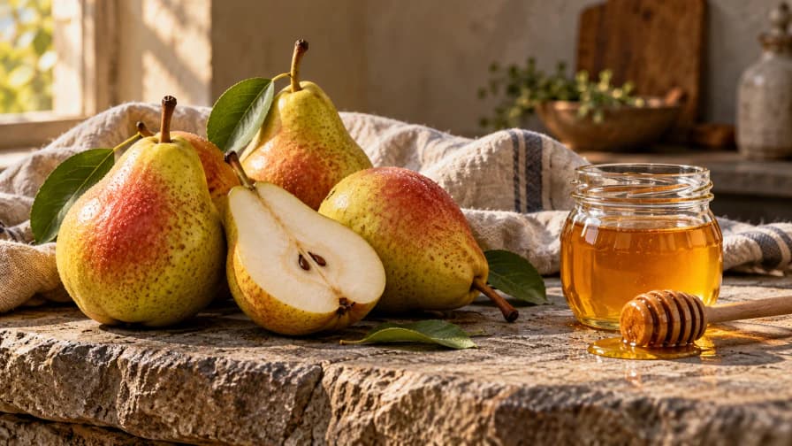 Pears and Honey on a Stone Slab jigsaw puzzle