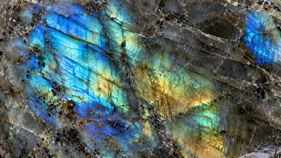 Polished Labradorite Slab with Blue Flash jigsaw puzzle