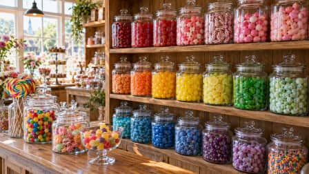 Rainbow Candy Jars jigsaw puzzle