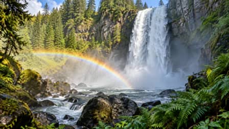 Rainbow Waterfall Spray jigsaw puzzle