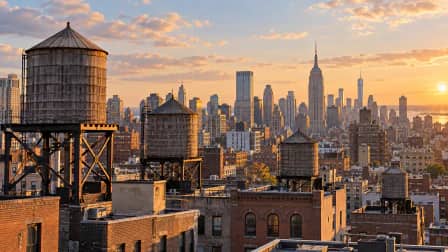 Rooftop Water Towers jigsaw puzzle
