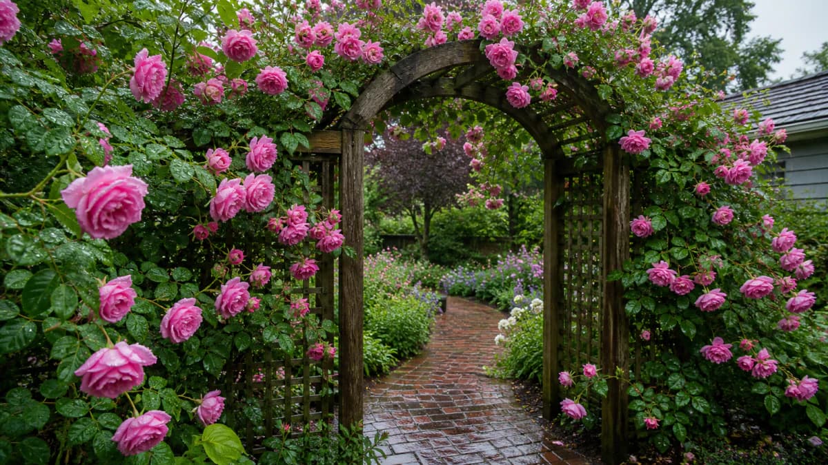 Rose Arbor after Rain jigsaw puzzle preview