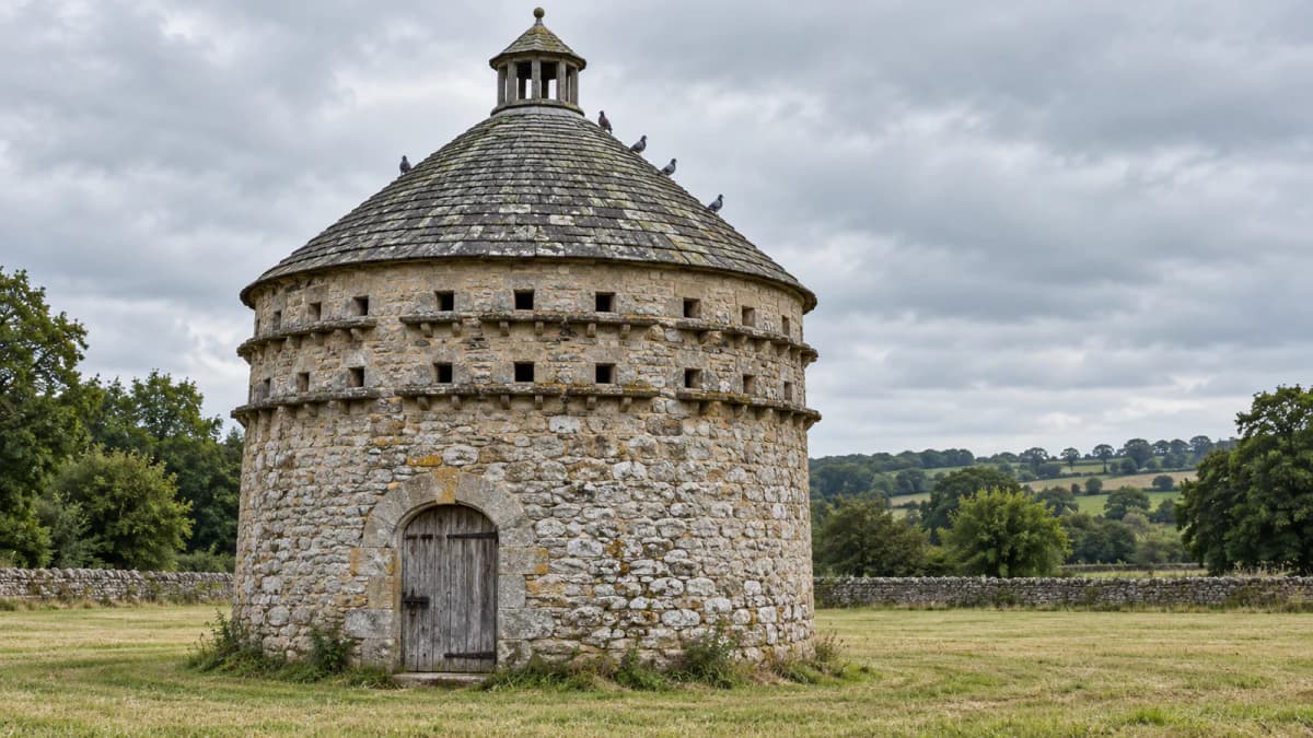 Round Stone Dovecote with Tiers of Nesting Holes jigsaw puzzle preview