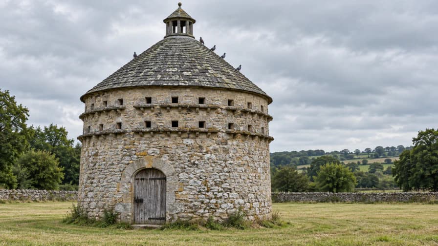 Round Stone Dovecote with Tiers of Nesting Holes jigsaw puzzle