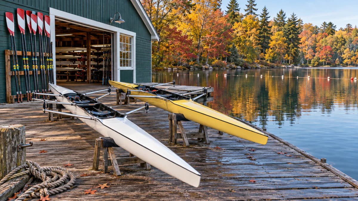 Rowing Shells at the Boathouse jigsaw puzzle preview