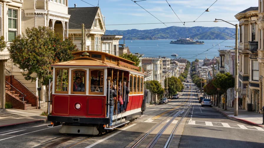 San Francisco Cable Car Hill jigsaw puzzle preview