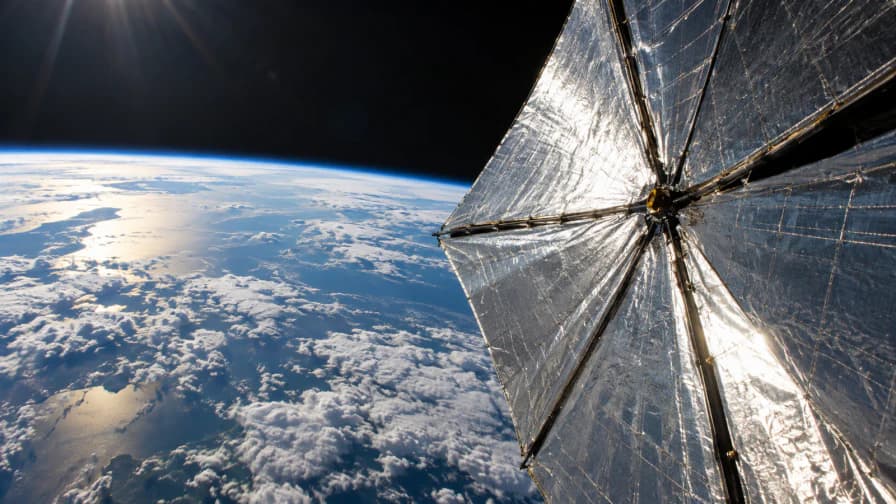 Solar Sail above Earth jigsaw puzzle