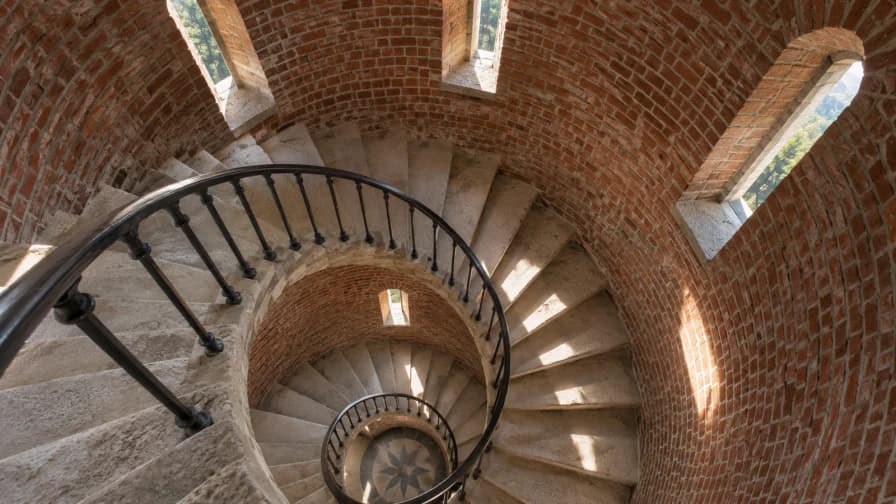 Spiral Stair in a Brick Tower jigsaw puzzle preview
