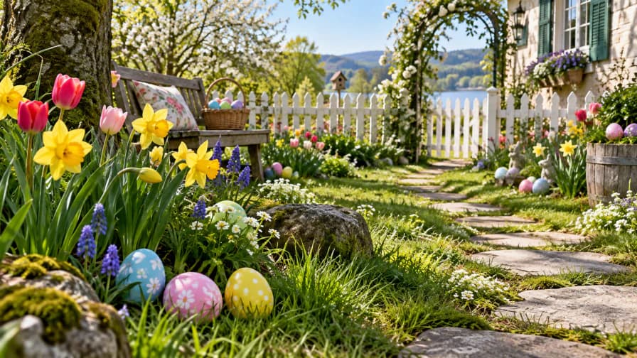 Spring Garden Egg Hunt jigsaw puzzle preview