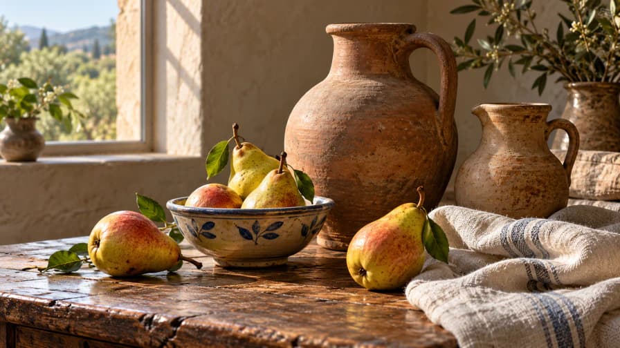 Still Life with Earthenware and Pears jigsaw puzzle preview