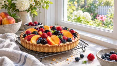 Summer Fruit Tart by a Window jigsaw puzzle