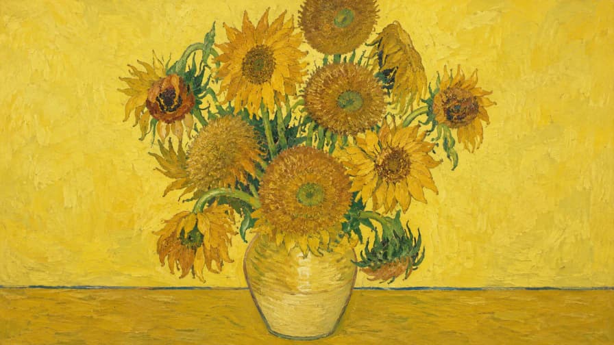 Inspired by Sunflowers by Van Gogh jigsaw puzzle preview