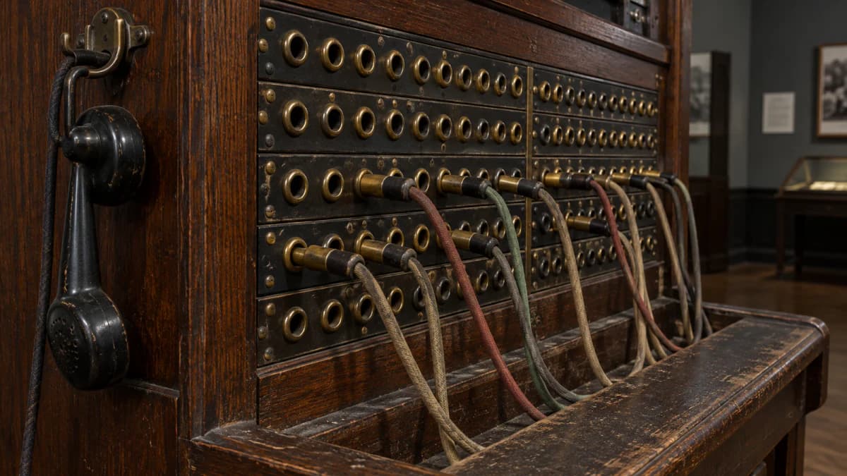Telephone Switchboard with Woven Cords jigsaw puzzle preview
