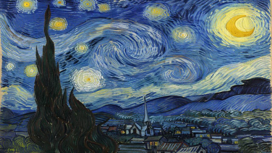 Inspired by The Starry Night jigsaw puzzle preview