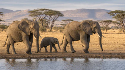 African Elephant Family jigsaw puzzle