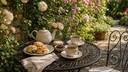 Garden Tea Time jigsaw puzzle