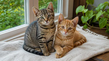 Kittens by the Window jigsaw puzzle